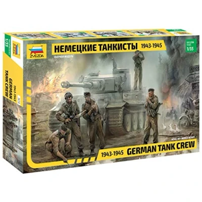 Afbeelding van 1:35 Zvezda 3614 German Tank Grew WWII Late (1943 1945) Plastic Modelbouwpakket