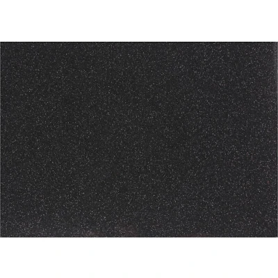 Afbeelding van Creativ Company Opstrijkfolie Glitter Zwart, A5
