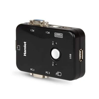 Afbeelding van Hamlet HNKVM3U KVM switch Zwart