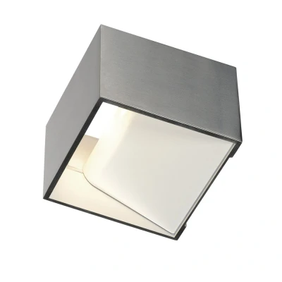 Afbeelding van Slv logs in wandarmatuur led 2000k 3000k dim to warm aluminium wit 1000640
