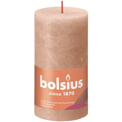 Afbeelding van Bolsius kaars rustiek Creamy Caramel 130/68 mm