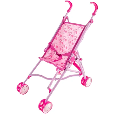 Afbeelding van Jono Toys Poppenbuggy Hartjes Roze