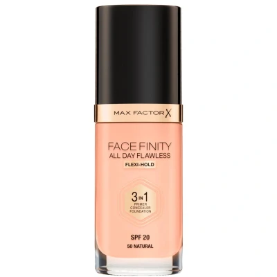 Afbeelding van Max Factor Facefinity All Day Flawless 3 in 1 Liquid Foundation 50 Natural