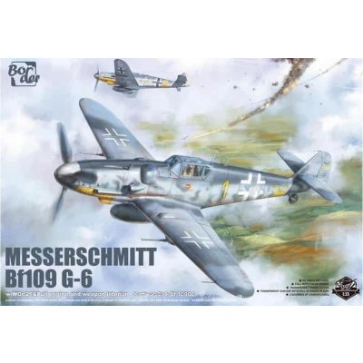 Afbeelding van 1:35 Border Model BF001 Messerschmitt Bf 109G 6 Plane Plastic Modelbouwpakket