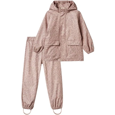 Afbeelding van Wheat SET UND OLA Regenbroek voor kinderen, Maat: 104, Powder flower meadow