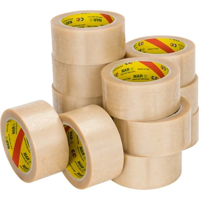 Afbeelding van Pvc tape (nar) transparant 50 mm x 66 meter 6 stuks