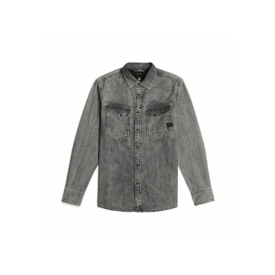 Afbeelding van G STAR Dakota slim shirt voor heren, grijs (Sun Faded Graphite Grey D23616 d540 h162), L