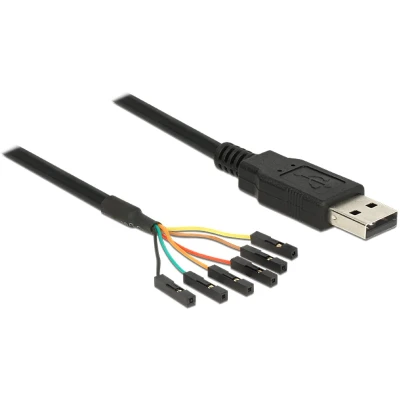 Afbeelding van Delock kabel USB mannelijk &gt; TTL 6 Pin Header vrouwelijk enkel 1.8m (5