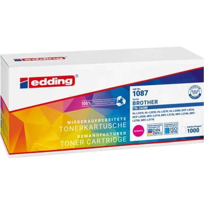 Afbeelding van Edding Toner vervangt Brother TN 243 Compatibel Magenta 1000 bladzijden EDD 1087 18