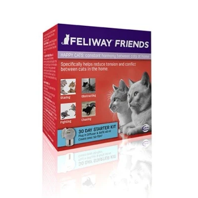 Afbeelding van Feliway Friends 30 dagen starterskit diffuser, 48 ml