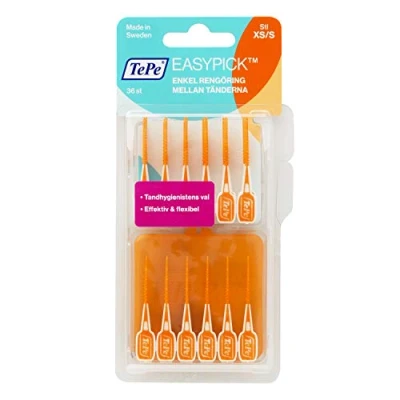 Afbeelding van TePe EasyPick Tandenstoker XS/S/Eenvoudige en effectieve interdentale reiniging voor een gezonde mond schone tanden / 1 x 36 tandenstokers XS/S