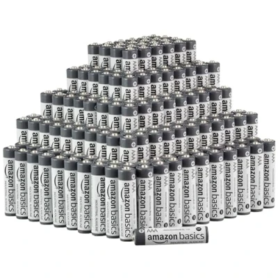 Afbeelding van Amazon Basics AAA alkalinebatterijen, industrieel, 1,5 volt, 5 jarige levensduur, 250 keer (set van 1)