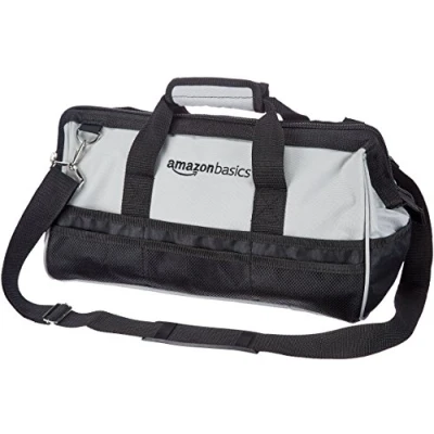Afbeelding van Amazon Basics Gereedschapstas, grijs, zilver, 40,6 cm