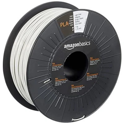 Afbeelding van Amazon Basics PLA 3D printerfilament, 1,75 mm, lichtgrijs, spoel van 1 kg