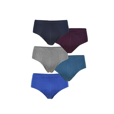 Afbeelding van Jan Vanderstorm Slip &#039; Erblin blauw / grijs bordeaux