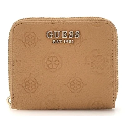 Afbeelding van GUESS Cresidia SLG Zip Around Wallet S Beige