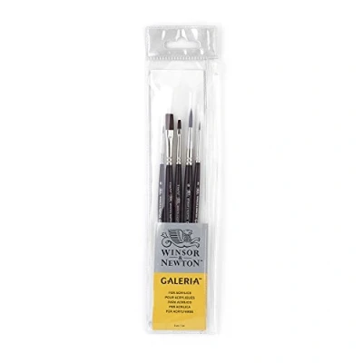 Afbeelding van Winsor &amp; Newton Galeria borstel korte steel 5 stuks, synthetisch, stuks