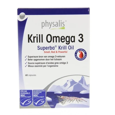 Afbeelding van 15% korting Physalis Krill Omega 3 60 Capsules