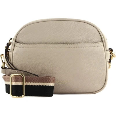 Afbeelding van GIANNI CHIARINI Leren Schoudertas Nina Crossbody Bag Lamb Beige