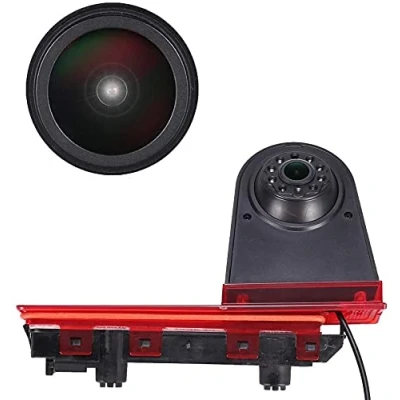 Afbeelding van 18 mm auto derde daklamp remmontage top achteraanzicht achteruitrijcamera vervanging voor T5 Multivan T6 Caravelle achterklep hoge plafond 3A remlicht transporter business