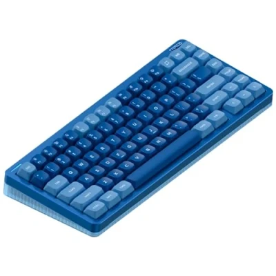 Afbeelding van Nuphy Halo75 V2 Mechanisch Gaming Toetsenbord, 75% Draadloos Hot Swappable Bluetooth, 83 Toetsen, RGB LED, Ondersteuning Bluetooth/2.4GHz/USB C (Blauw, Mint (37gf))