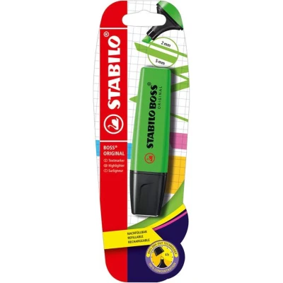 Afbeelding van Stabilo Boss Original Markeerstift, Op Blister, Groen Markeerstift