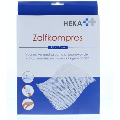 Afbeelding van Heka Zalfkompres 7.5 X 10cm Steriel, 6 stuks