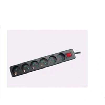 Afbeelding van Microconnect GRU006B 6AC uitgang(en) 1.8m Zwart power uitbreiding