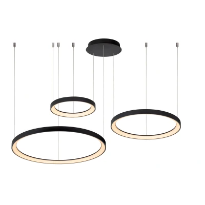 Afbeelding van Lucide Vidal Hanglamp 78 cm 1x120W Zwart