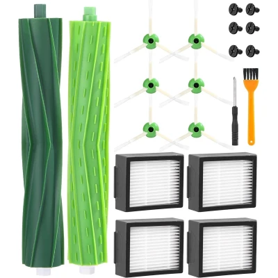 Afbeelding van Reserveonderdelen voor iRobot Roomba i/e/j serie, i7 i7+ i3 i3+ i4 i4+ i6 i6+ j7 j7+E5 E6 E7, vervangende accessoires borstel roomba, 1 hoofdborstels, 4 filters, 6 zijborstels