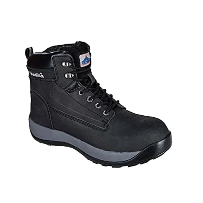 Afbeelding van Portwest FW32 Steelite Constructo Nubuckleren Schoen, S3 HRO, Zwart, Grootte 47