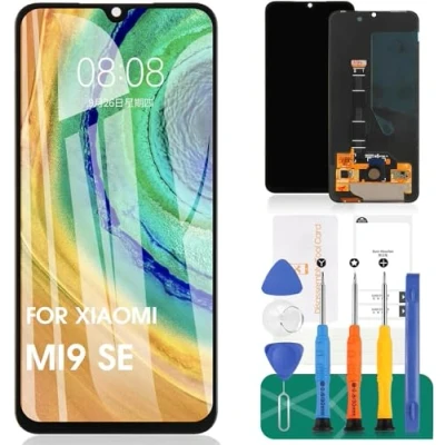 Afbeelding van TFT Voor Xiaomi Mi 9 SE Lcd scherm Vervanging M1903F2G Touch Digitizer Reparatie Kits Zonder Frame (zwart, Geen Vingerafdrukherkenning, Niet 9)