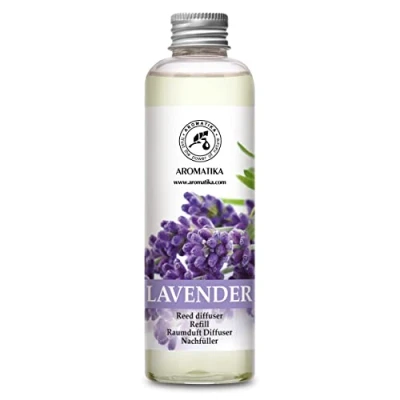 Afbeelding van Navulling Lavende 200ml Intensieve Verse Langdurige en Frisse Geur Verdampingsduur van 50 Weken Aromatherapie Luchtverfrisser Huisparfum Geurolie Hergebruik Geurverspreider Aromatika