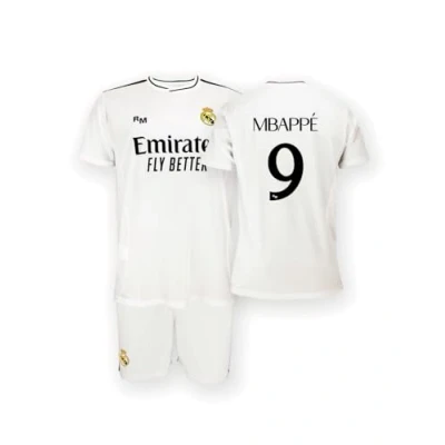 Afbeelding van Real Madrid Kinderen Thuistenue Seizoen 24/25, Mbappé, 8 Jaar, Replica Met Officiële Licentie