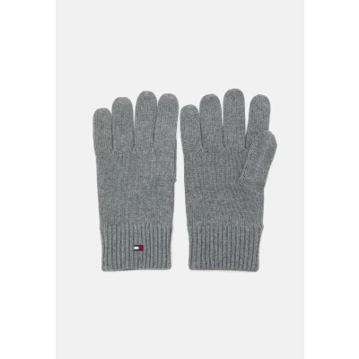 Afbeelding van Tommy Hilfiger Essentials FLAG Gloves Unisex Handschoenen, Maat: One Size, Mid grey heather