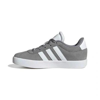 Afbeelding van adidas Vl Court 3.0 K Sneaker, Ftwr Wit/FTWR Wit/Grijs One, 12 UK Kind, White Wit Grijs Child