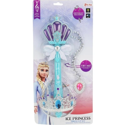 Afbeelding van ICE PRINCESS Toverstaf, Tiara &amp; Accesoires met Licht en Geluid
