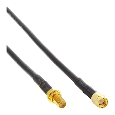 Afbeelding van RP SMA (m) (v) verlengkabel RG58 50 Ohm / zwart 20 meter