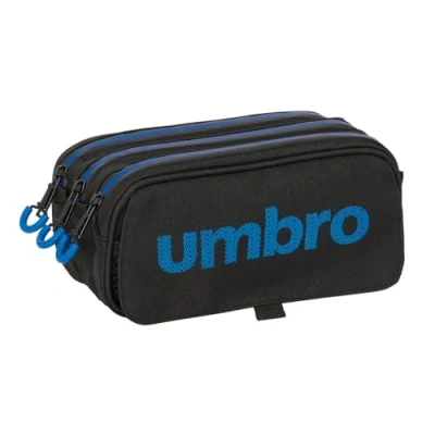 Afbeelding van Pennenetui met 3 vakken Kelme Jet black Zwart 21,5 x 10 8 cm