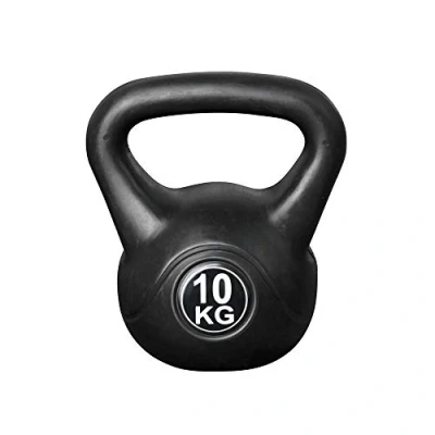 Afbeelding van Kettlebell voor binnen en buiten Kunststof Zwart 10 kg