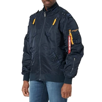 Afbeelding van Alpha Industries Bomberjacks, Heren, Maat: Large, Repl. blue