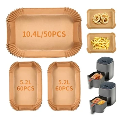 Afbeelding van 170 bakplaten voor Ninja Flex Drawer AF500EU AF500EUCP, CECOTEC 9000, COSORI TWINFRY 10L. 120 5,2L, 50 10,4L/10L