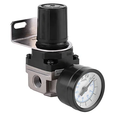 Afbeelding van Pneumatische Luchtdrukregelaar, Verstelbare Luchtdruk Compressor Controle Valve Gauge G1/4 Aansluiting