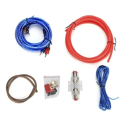 Afbeelding van Auto Audio Kabel Amp Bedradingsset, 10GA Eindversterker Subwoofer Luidsprekers Vervanging Zinklegering Draad Set Kit