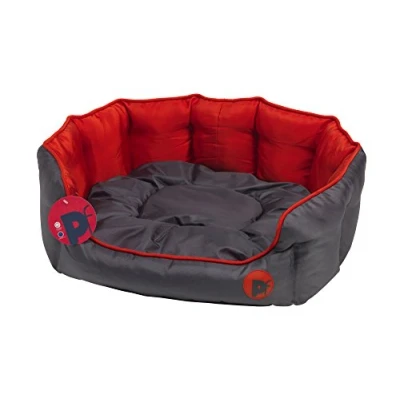 Afbeelding van Petface Waterdicht en wasbaar Oxford hondenbed, luxe ovaal rood, x Large, 70 cm