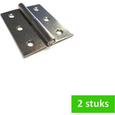 Afbeelding van i FIX paumelle scharnier links 50 x 40 mm messing vernikkeld 2 STUKS