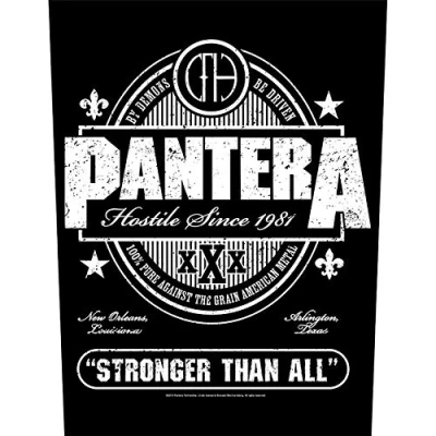 Afbeelding van Pantera Stronger That All Rugpatch Zwart