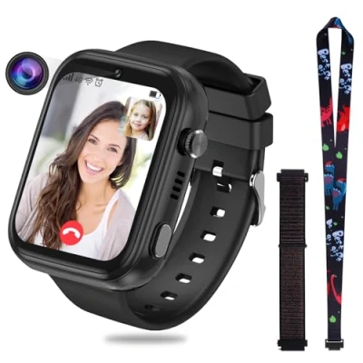 Afbeelding van OKYUK 4G Smartwatch voor kinderen, met GPS tracker, meerdere desktopstijlen om uit te kiezen, twee weg oproepen, beeldcompetentie, SOS, wifi, waterdicht touchscreen 4 12 jongens en meisjes (T45