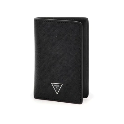 Afbeelding van GUESS Kaarthoes Mito Flat Card Holder Black Zwart