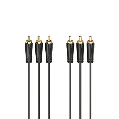 Afbeelding van Hama Audio /Videokabel 3 Cinch Stekkers Verguld 1,5 M